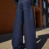 Calças de jeans de perna larga