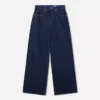 Calças de jeans de perna larga
