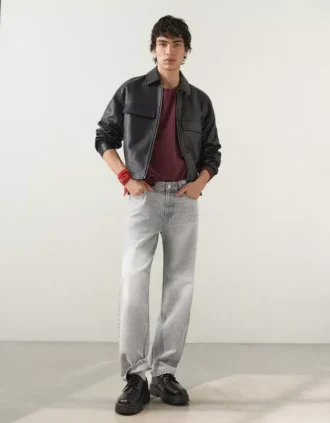 Calças de Jeans de perna reta – Calças de Jeans