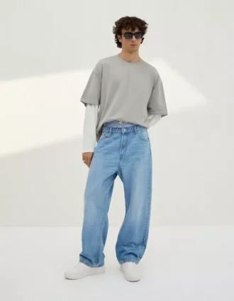 Calças de Jeans largas – Calças de Jeans