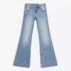 Calças de Jeans largas com bordado e cintura baixa