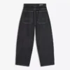 Calças de jeans largas com botões cruzados – Jeans