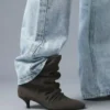 Calças de Jeans largas com tachas em forma de estrela – Calças