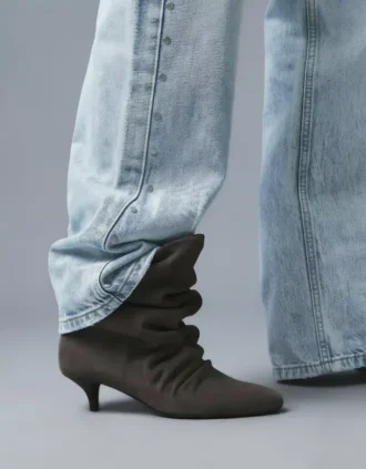 Calças de Jeans largas com tachas em forma de estrela – Calças