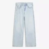 Calças de Jeans largas com tachas em forma de estrela – Calças