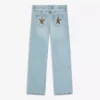Calças de Jeans largas com tachas em forma de estrela – Calças