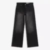 Calças de jeans largas de cintura média