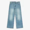 Calças de jeans largas de cintura média