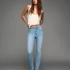 Calças de Jeans Skinny de cintura alta – Calças