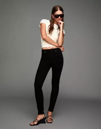 Calças de Jeans Skinny de cintura alta – Calças