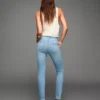 Calças de Jeans Skinny de cintura alta – Calças