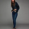 Calças de Jeans Skinny de cintura alta – Calças
