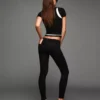 Calças de Jeans Skinny de cintura média com efeito push-up