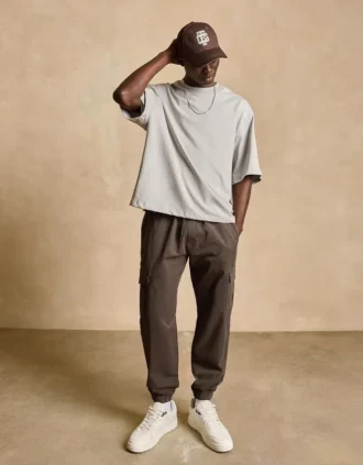 Calças Jogger Cargo – Calças – Homem