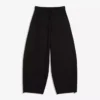 Calças largas felpudas com cordões – Calças – Mulher