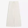 Calças rústicas Wide Leg com pregas