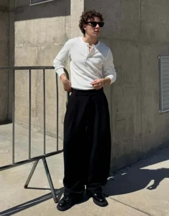 Calças Super Baggy Tailored Fit