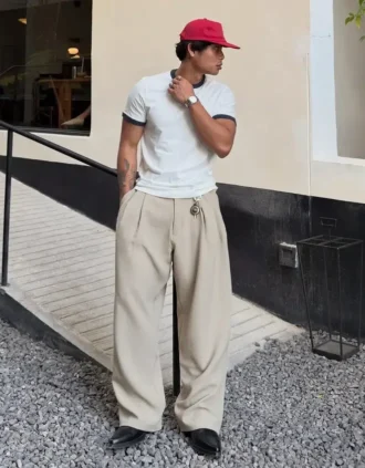Calças Super Baggy Tailored Fit