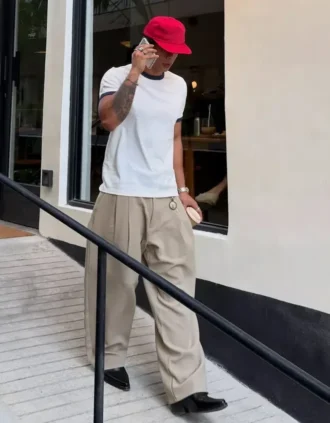 Calças Super Baggy Tailored Fit