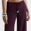 Calças Wide Leg com cintura elástica