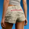 Calções bordados Ed Hardy X Bershka – Mulher
