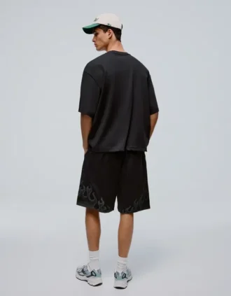Calções de malha estampados