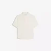 Camisa de calções de manga curta com corte largo e bordados – Camisas – Homem