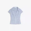 Camisa de manga curta com fecho – Camisas e blusas
