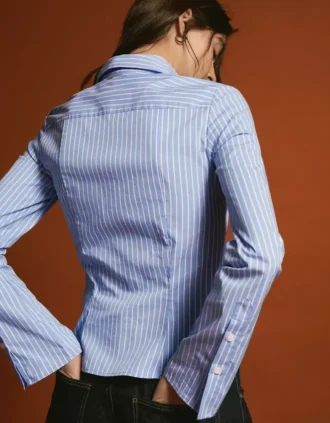 Camisa justa com mangas largas – Camisas e blusas