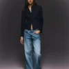 Camisa justa com mangas largas – Camisas e blusas