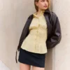 Camisa justa com pinças