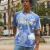Camisa polo de calções estampada