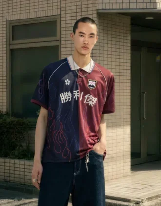 Camisa polo de calções estampada