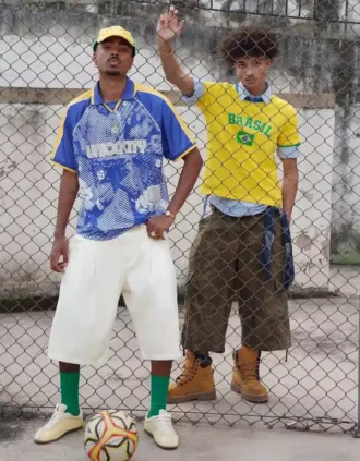 Camisa polo de calções estampada