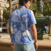 Camisa polo de calções estampada