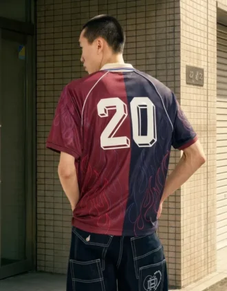 Camisa polo de calções estampada