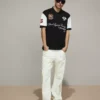 Camisa polo de manga curta estampada – T-shirts e camisas polo