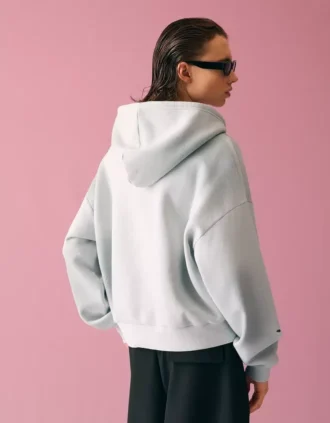 Camisola com capuz curta com efeito desbotado – Sweatshirts e hoodies