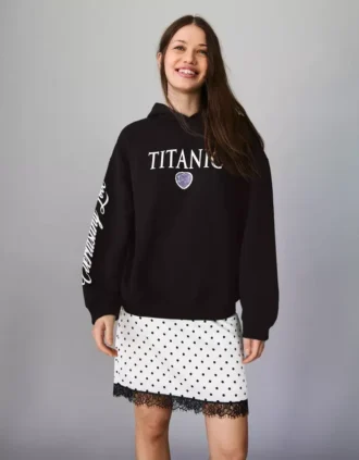 Camisola com capuz e estampado Titanic