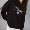 Camisola com capuz e estampado Titanic
