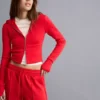Camisola com capuz e fecho de correr em mistura de modal macio – Sweatshirts e hoodies