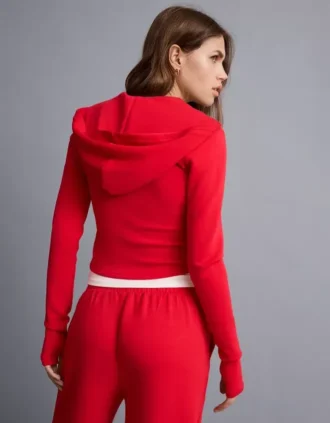 Camisola com capuz e fecho de correr em mistura de modal macio – Sweatshirts e hoodies