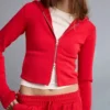 Camisola com capuz e fecho de correr em mistura de modal macio – Sweatshirts e hoodies