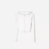 Camisola com capuz e fecho de correr em mistura de modal macio – Sweatshirts e hoodies