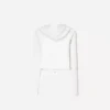 Camisola com capuz e fecho de correr em mistura de modal macio – Sweatshirts e hoodies