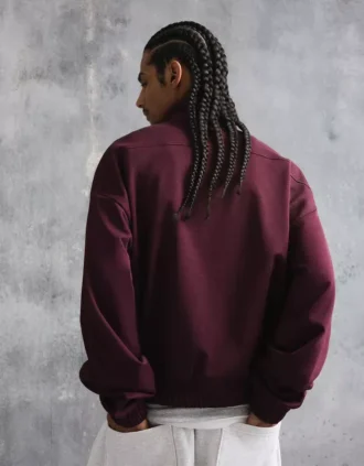 Camisola com capuz estampada e fecho – Sweatshirts e hoodies