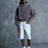 Camisola com capuz Fit de corte largo e efeito desbotado – Sweatshirts e hoodies