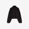 Camisola com fecho e efeito neoprene