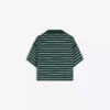 Camisola com gola polo às riscas – Tops e bodies