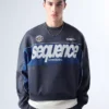 Camisola com gola redonda estampada – Sweatshirts e hoodies